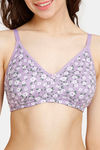 Rosaline Everyday Double Layered Non Wired 3/4th Coverage T-Shirt Bra - Violet Tulip — thumbnail 4